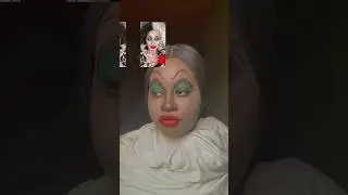 Cruella inspired makeup 💄🙂#30facesoffiercy #makeupchallenge  #makeupseries #villianmakeup