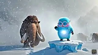 Part 2 - Cute Fluffy Minion Meets with Manny Mammoth in the Ice Age #minions #iceage #kids #funny