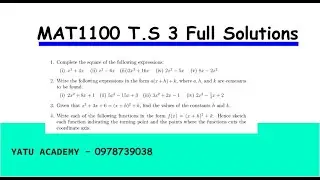 MAT1100 TS3