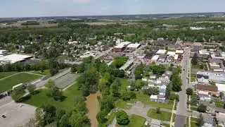 Aerial Views of Small-Town USA | Downtown Bluffton, Ohio in Spring! 🚁