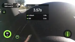 2009 Lexus ISF 0-60 in 4.4sec (Stock)