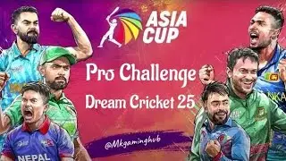 🔥 Asia Cup Pro Challenge | 30 Runs in 6 Balls | Dream Cricket 25 New Update 🔥