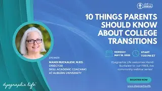 10 Things Parents Should Know About College Transitions