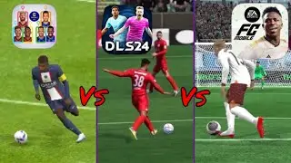 Efootball 2024 vs Dream League Soccer 2024(DLS24) vs EA Sports FC 24 - Graphics, Features & More