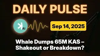 Kaspa Daily (Sep 14) - Whale Dumps 65M KAS &ndash; Shakeout or Breakdown?