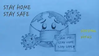Coronavirus drawing |coronavirus |how to draw corona virus  pencil drawing  ||BY HEARTLESS ||