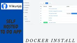 Self Hosted To-Do App to manage projects | Docker Install