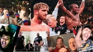 KSI Wins the fight and everyone goes NUTS!!