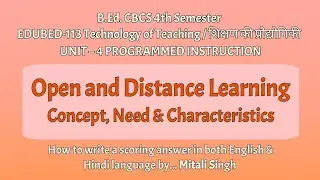 Open and Distance Learning #efforts #mitalisingh