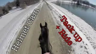 HELMET CAM: Tack up + Winter Day Hack Around The Property