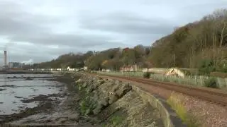 *RARE* 66616 6Z10 Longannet to Leith Docks (with HIA hoppers) pass Culross