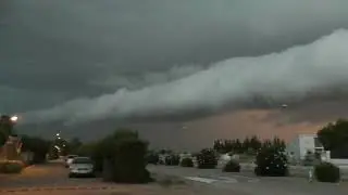 EVOLUCION DE UNA TORMENTA CON, CUMULONIMBUS ARCUS.  ONTINAR DE SALZ ZARAGOZA  28 8 2018