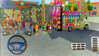 DJ pickup truck wala game | pickup wala game | छोटे छोटे बच्चों का डांस 🥳 | bus simulator game 
