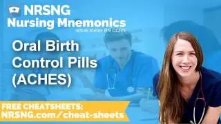 Oral Birth Control Pills ACHES Nursing Mnemonics, Nursing School Study Tips