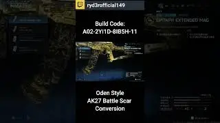 Oden Style AK-27 Battle Scar Conversion #shorts