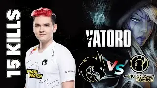 Yatoro Player Perspective Drow Ranger Team Spirit vs Invictus Gaming Game 2  The International 2021