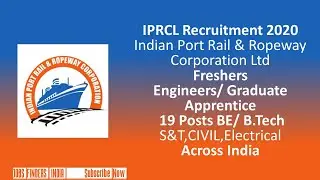 IPRCL Recruitment 2020  Freshers  Engineers/ Graduate Apprentice S&T,CIVIL,Electrical Across India