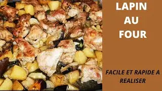 LAPIN AU FOUR SUR SON LIT DE LEGUMES