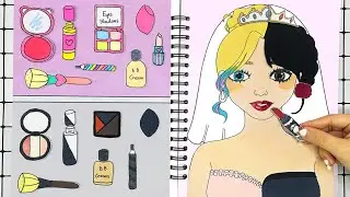 [💄Paper DIY💄]  How to Do Bridal Makeup Using Paper 🌸 DIY Paper