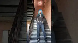 Denim and boots #trendingfashion #denim