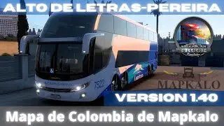Alto de Letras - Pereira (ATS 1.40) Mapa de Colombia de Mapkalo