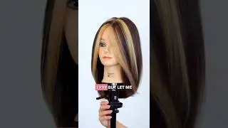 Chunky highlights with a modern twist? #haircolor
