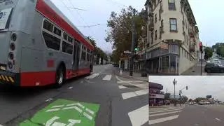Bike San Francisco: Market St, Twin Peaks, nostalgia tour, Market St