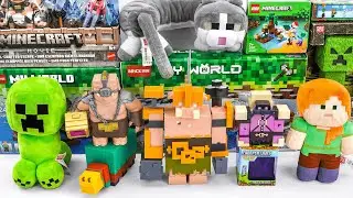 Minecraft Movie Toy Collection Unboxing | A Minecraft Movie Creeper | Lego Minecraft | Toy Review
