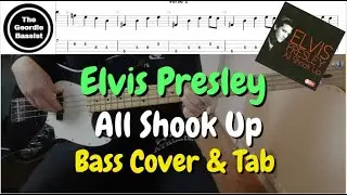 Elvis Presley - ALL SHOOK UP - (Bass cover) + (Play along tabs)