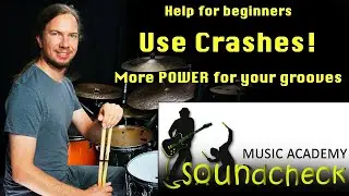 Crash cymbals on the drumset: Learn how to use them properly as a beginner!
