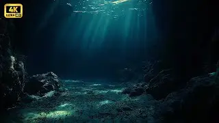 Deep Underwater Ambience | Soothing Submerged Sounds for Sleep & Study | 4 Hours | 4K Ultra HD