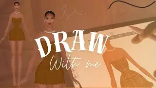 How I Became a Fashion Illustrator | Aesthetic Draw With Me #fashion #fashionillustrator