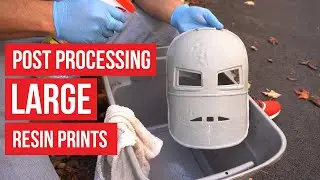 How to Clean Large Resin 3D Prints - Resin 3D Printing
