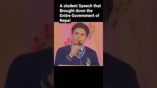A student Speech that Brought down the Entire Government of Nepal#Fblifestyle
