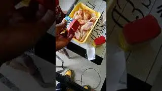 Trying to show my 4 yr old bow to season chicken wings