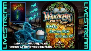 Winchester Mystery House pinball, The Third Haunt.  9 pm ET, Sun, Jan 18th, 2026