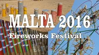 Malta 2016 St. Mary's fireworks festival preparations and unlit Catherine Wheels SlideShow
