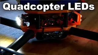 Quadcopter LED lighting using custom PCBs