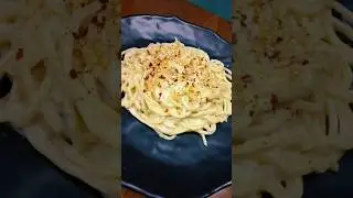 White Sauce Spagetti Recipe||Saman Kitchenette||#shorts #whitesaucepasta #cheesy #spagetti