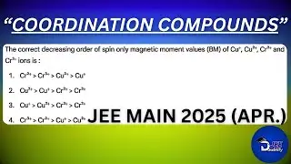 The correct decreasing order of spin only magnetic moment values (BM) of Cu⁺, Cu&sup2;⁺...| Doubtify JEE