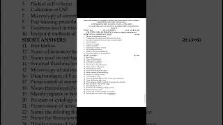 pathology |2nd year DMLT| paramedical| previous year question papers