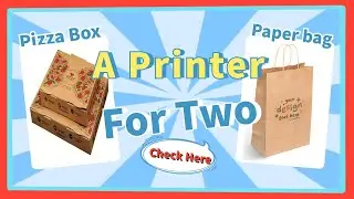Automatic digital printer for pizza box and paper bags #paperbag #pizzabox #customization #branding
