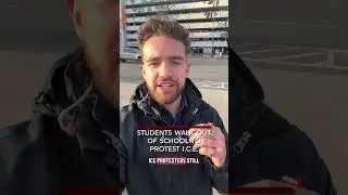 Учащиеся покинули школу в знак протеста против действий иммиграционной и таможенной службы США (I...