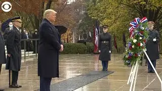 President Trump at Arlington Veterans Day ceremony