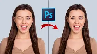 How To Open Your Closed Eyes In Photoshop | Photoshop Tutorial | Editing World | #shorts