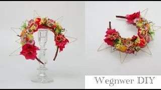 DIY Fall Accessories autumn  crown / jesienny wieniec na głowę / Herbsthaarzubeh&ouml;r / осенний ободок