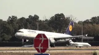 Lufthansa Airbus 321 D-AIDL Landing Malaga AGP