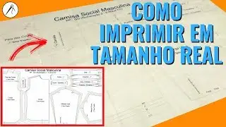 Como imprimir moldes em tamanho real