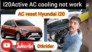 Hyundai I20 AC cooling not work and AC reset @dtkrider 