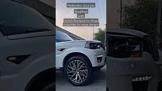 Modified Mahindra Scorpio N with Monsterous Tyres #mahindra  #scorpio #scorpion #modifiedscorpio